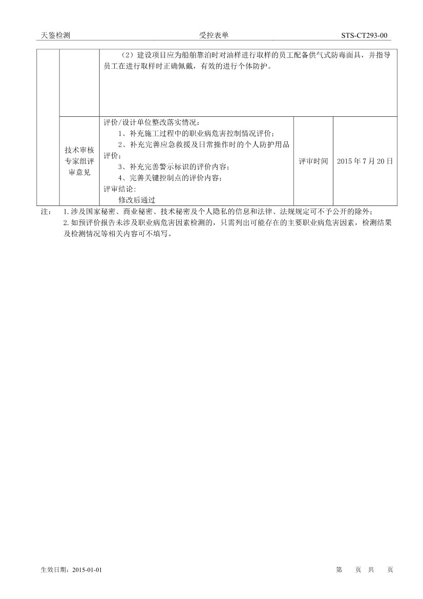 中燃石油建设项目职业病危害评价报告网上公开信息表-2