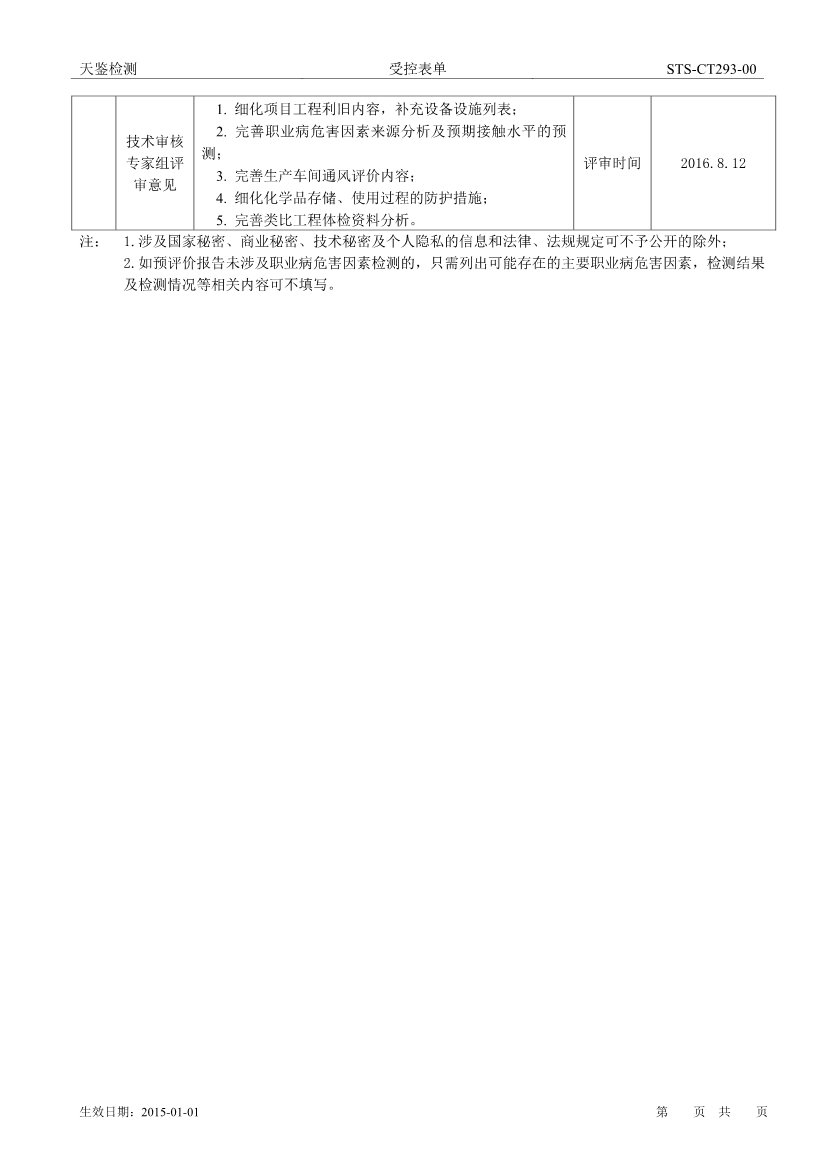 索尼电子华南有限公司Granite技术改造项目职业病危害评价报告网上公开信息表-3